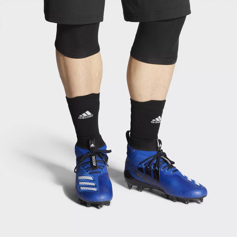 Adidas Adizero 8.0 SK Tacos de Futbol Azules Para Hombre (MX-84601)